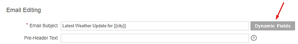 tags de assunto de e-mail