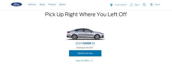 ford fusion ad
