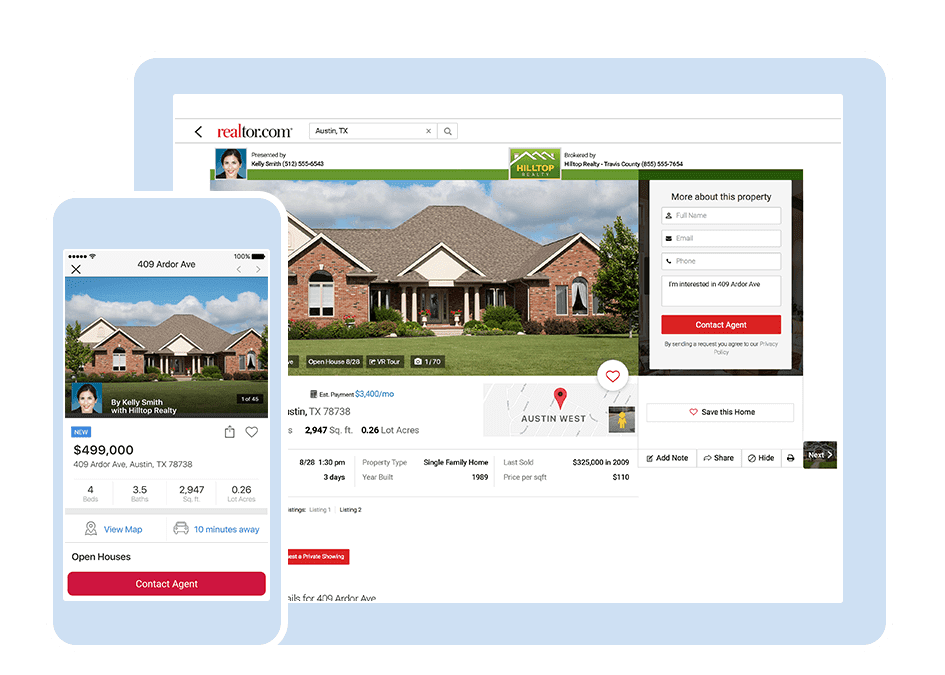 pagina de start realtor.com