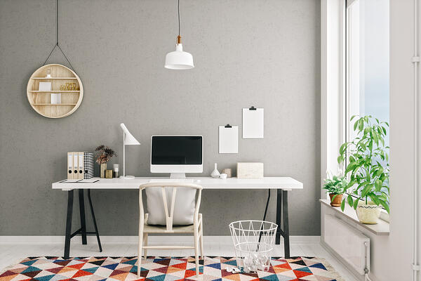 Homeoffice im Wohnzimmer
