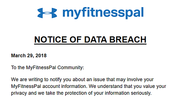 myfitnesspal Datenverletzung