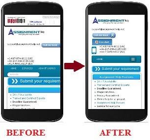 vorher nachher mobile form