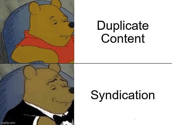 treści zduplikowane a treści syndykowane