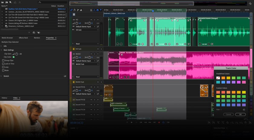 Audición de adobe