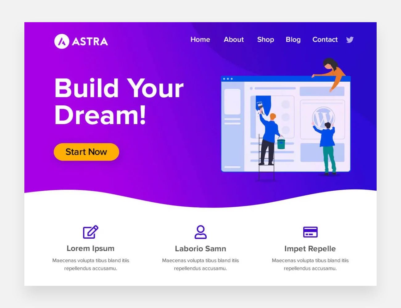 Temi WordPress gratuiti Astra per scrittori