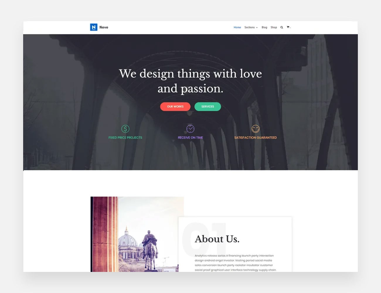 Temi WordPress gratuiti di Neve per scrittori
