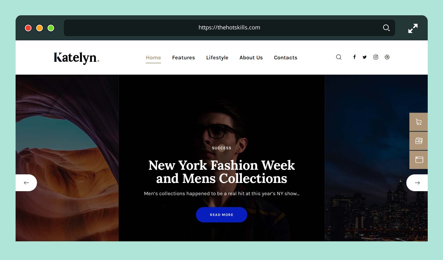 Tema WordPress del blog Gutenberg creativo