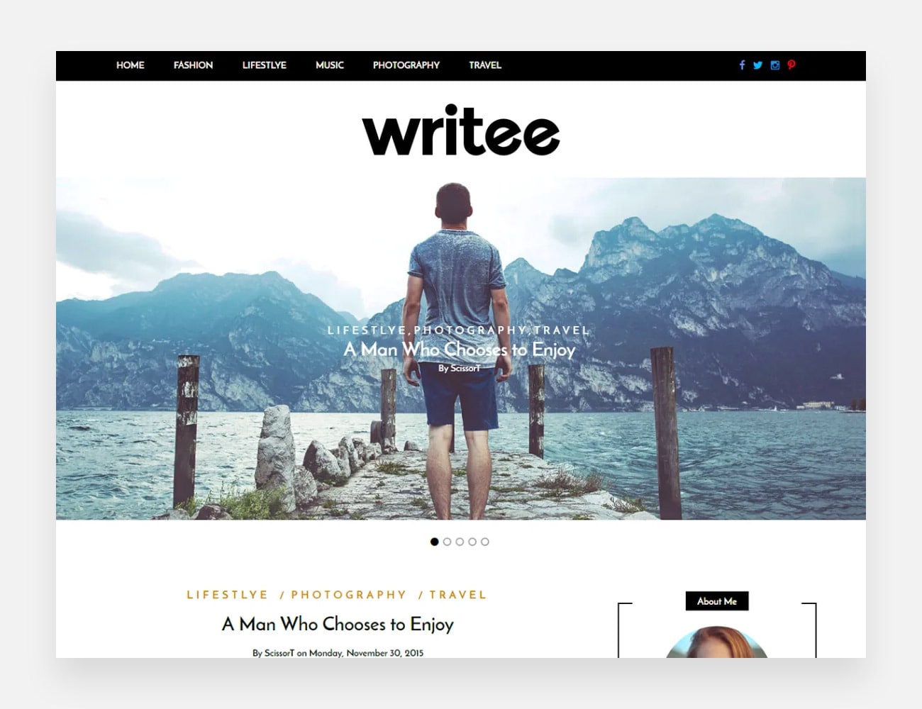 Scrivi temi WordPress gratuiti per scrittori