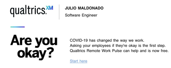qualtrics 电子邮件签名