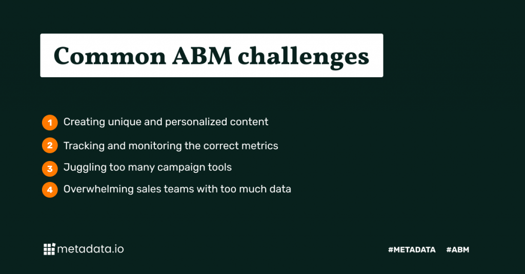 Desafíos comunes de la campaña ABM