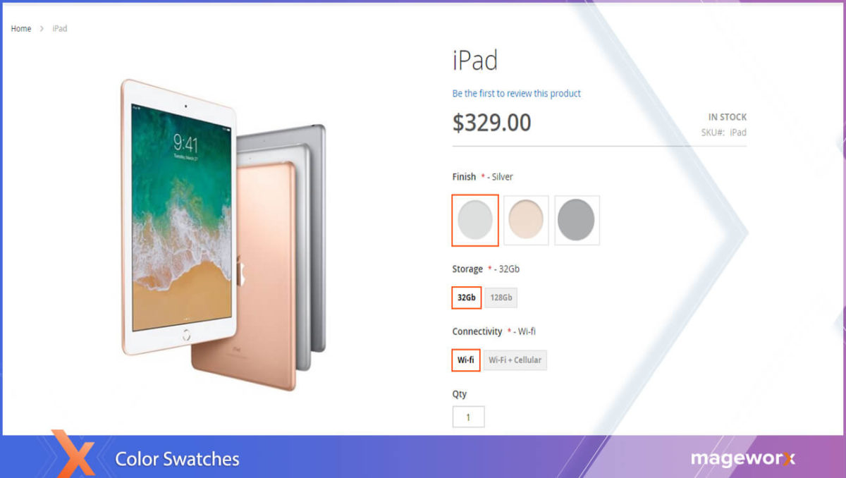 Opsi Produk Tingkat Lanjut -Color Swatch