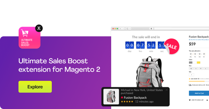 Magento 2 的 Ultimate Sales Boost 扩展