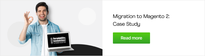 estudo de caso de migração de dados magento 2