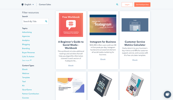 hubspot 电子书