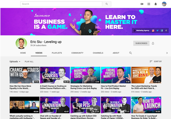 eric siu 频道