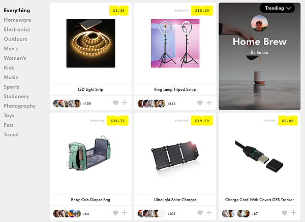 plataforma de descubrimiento de productos
