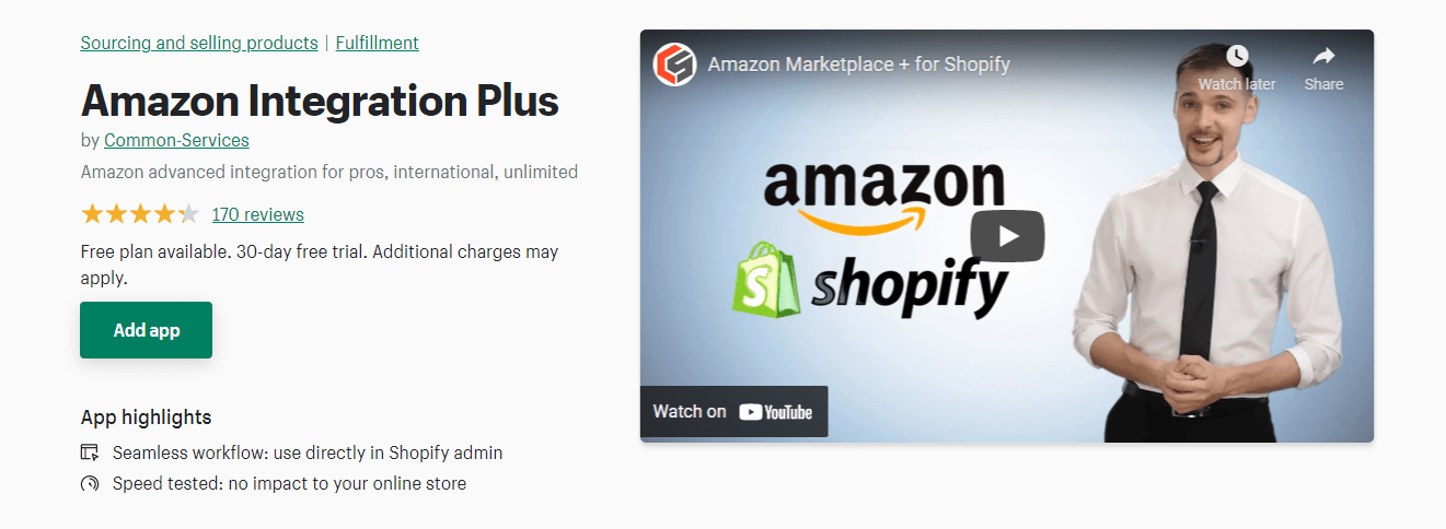 亞馬遜 Shopify 集成