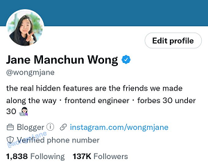 Twitter で確認済みの電話番号