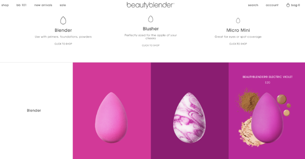 Pagina produsului Beautyblender