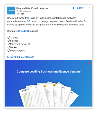 Сообщение Dundas-LinkedIn
