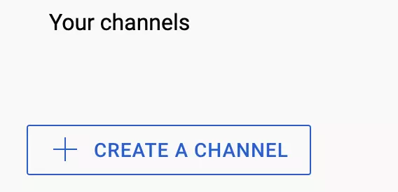 채널 만들기 create a channel