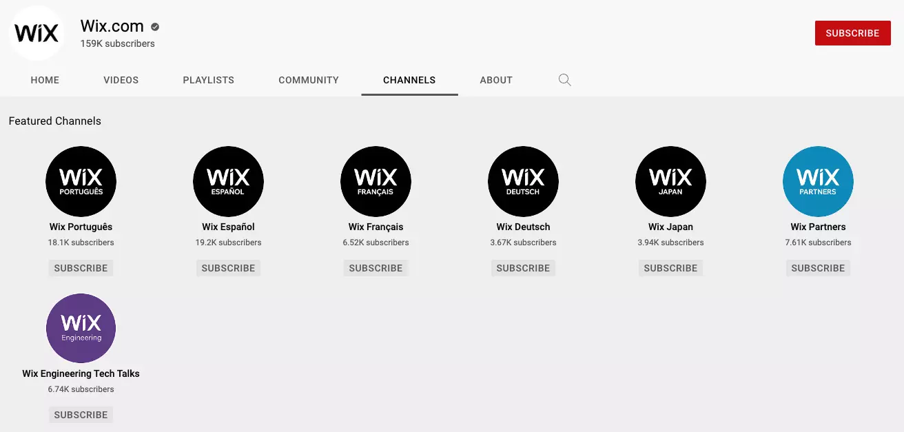 YouTube의 Wix Wix on YouTube