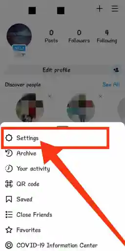 Откройте настройки своей учетной записи Instagram, чтобы навсегда удалить учетную запись Instagram.