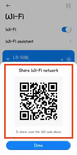 Haga clic en la conexión wifi ya conectada para encontrar la contraseña wifi en el teléfono cuando esté conectado