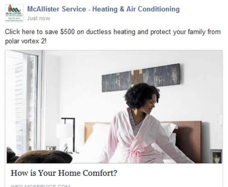 แคมเปญโฆษณา Facebook สุดสร้างสรรค์โดย Mcallister Service
