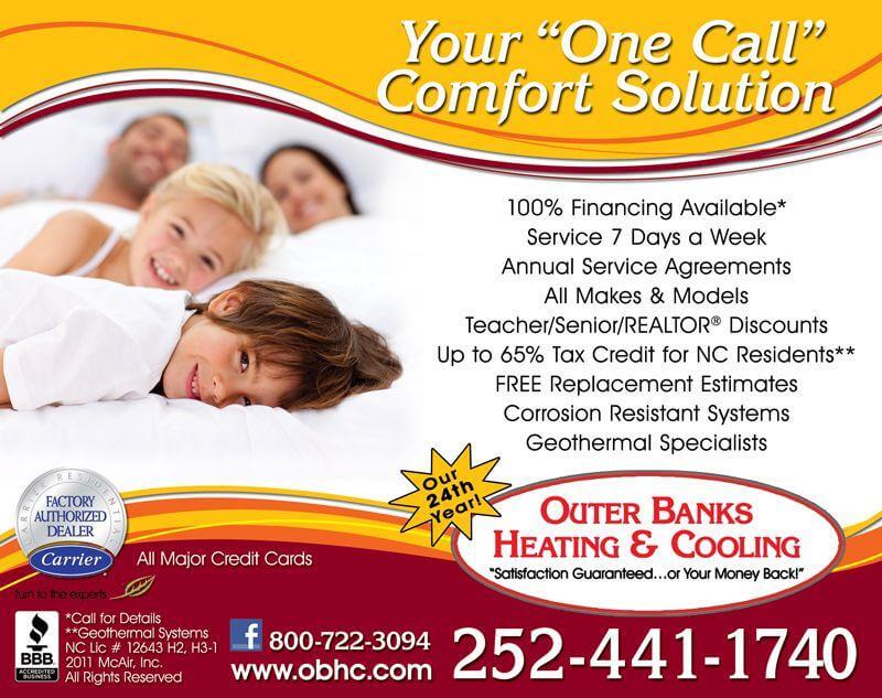โฆษณา HVAC เชิงสร้างสรรค์: ตัวอย่าง Outer Banks Heating & Cooling