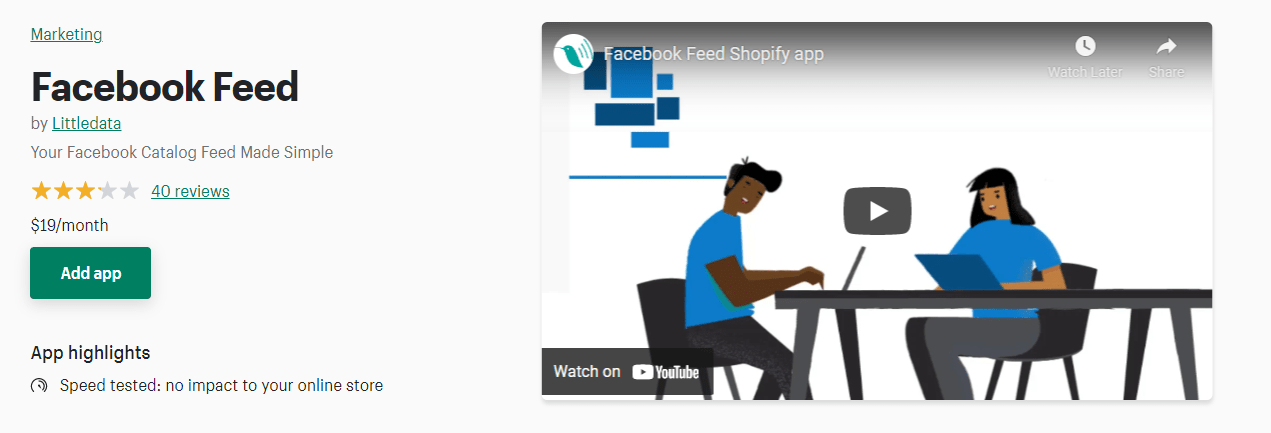 Melhores aplicativos de feed do Facebook para Shopify
