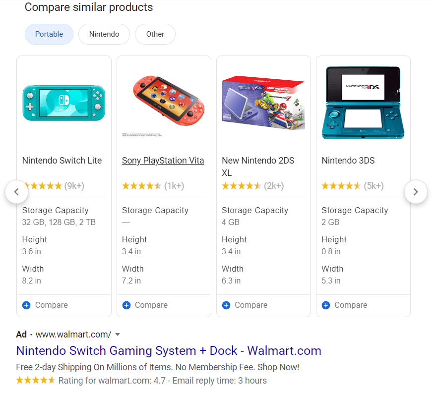 google-shopping-carusel