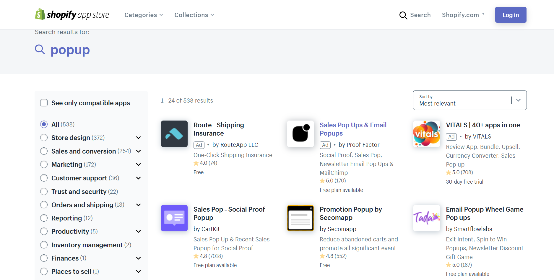shopify-アプリストア