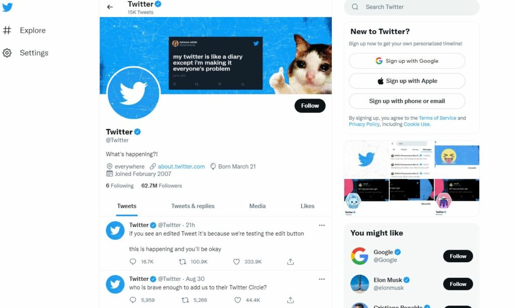 Twitter 布局 - 小型企业的社交媒体