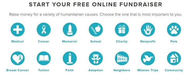 YouCaring Ücretsiz Bağış Toplama Web Sitesi