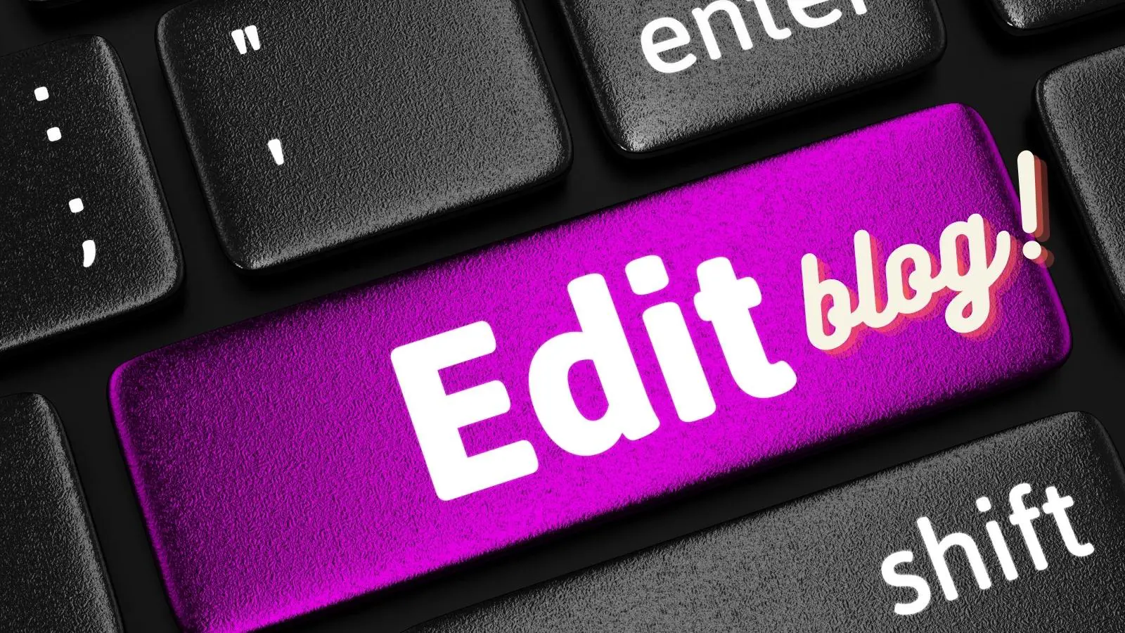 bearbeite deinen Blog