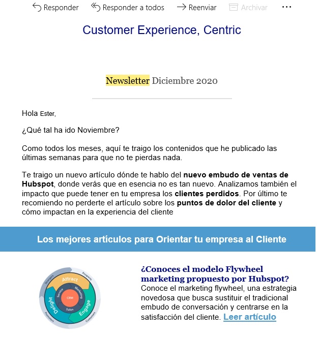 exemplu de buletin informativ