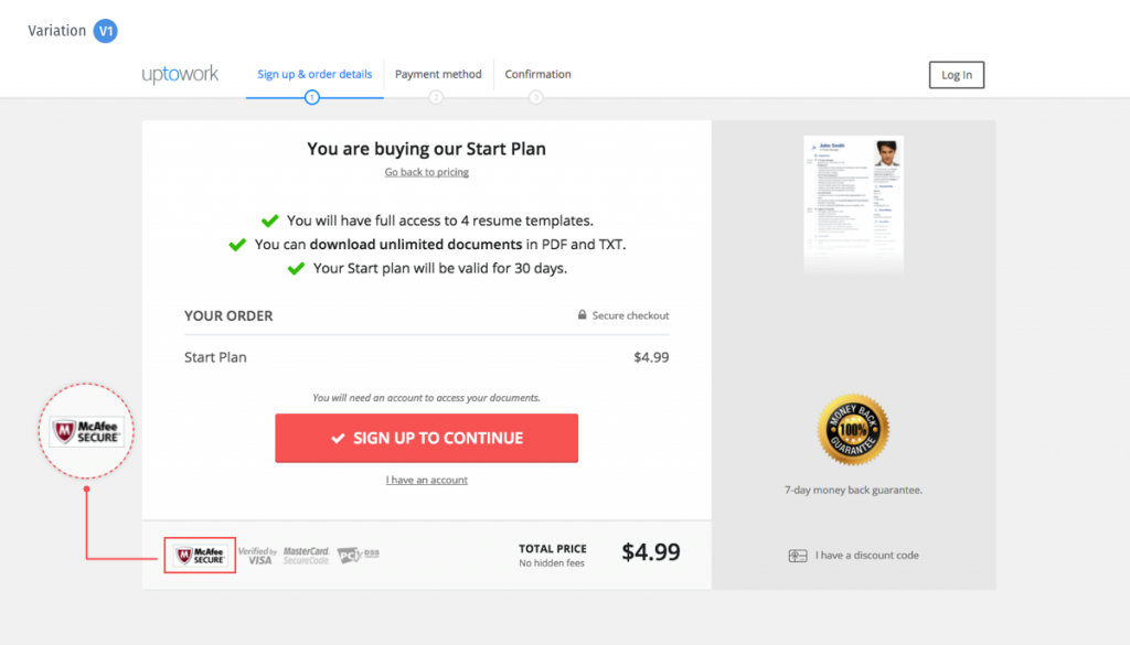 tasso di conversione dell'e-commerce