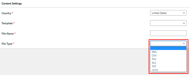 Unterstützt jedes Bild vom Typ einer Produkt-Feed-Datei