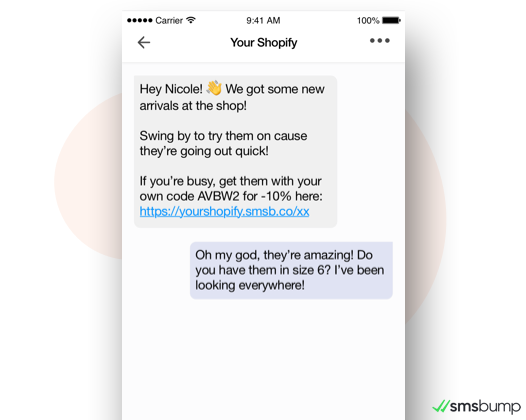 Ricevi risposte ai messaggi di testo dai clienti alle tue offerte e offerte di marketing via SMS