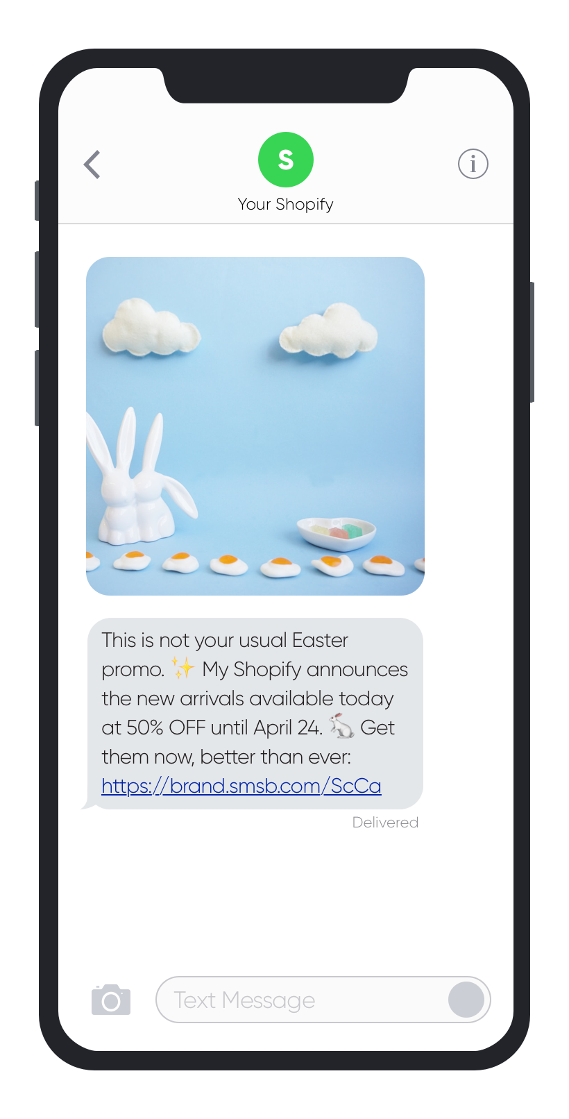 SMSBump SMS Marketing Easter 2019 活动示例