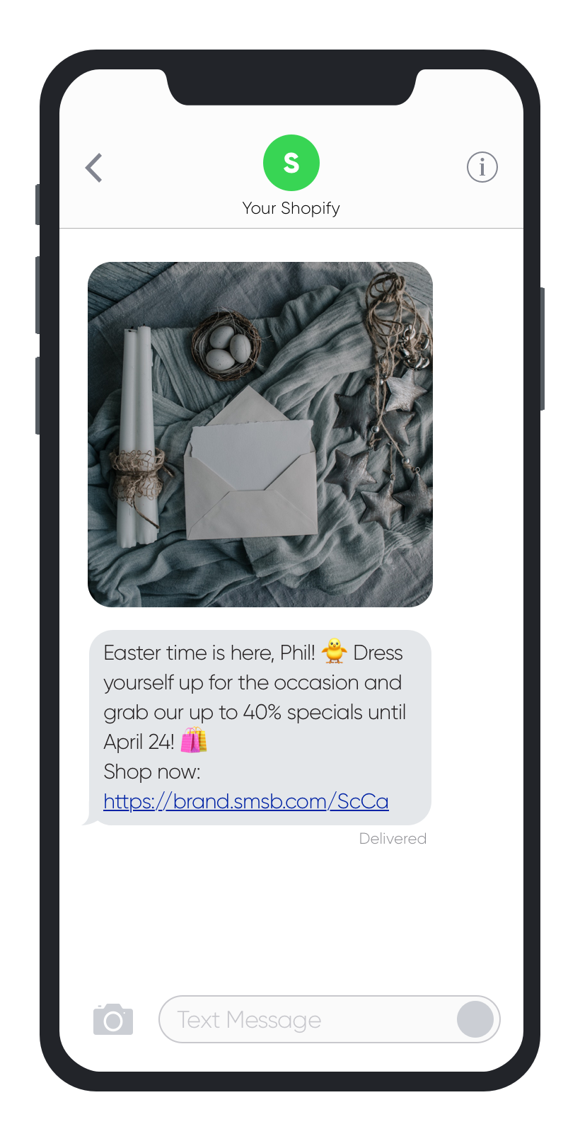 SMSBump SMS Marketing Easter 2019 活动示例