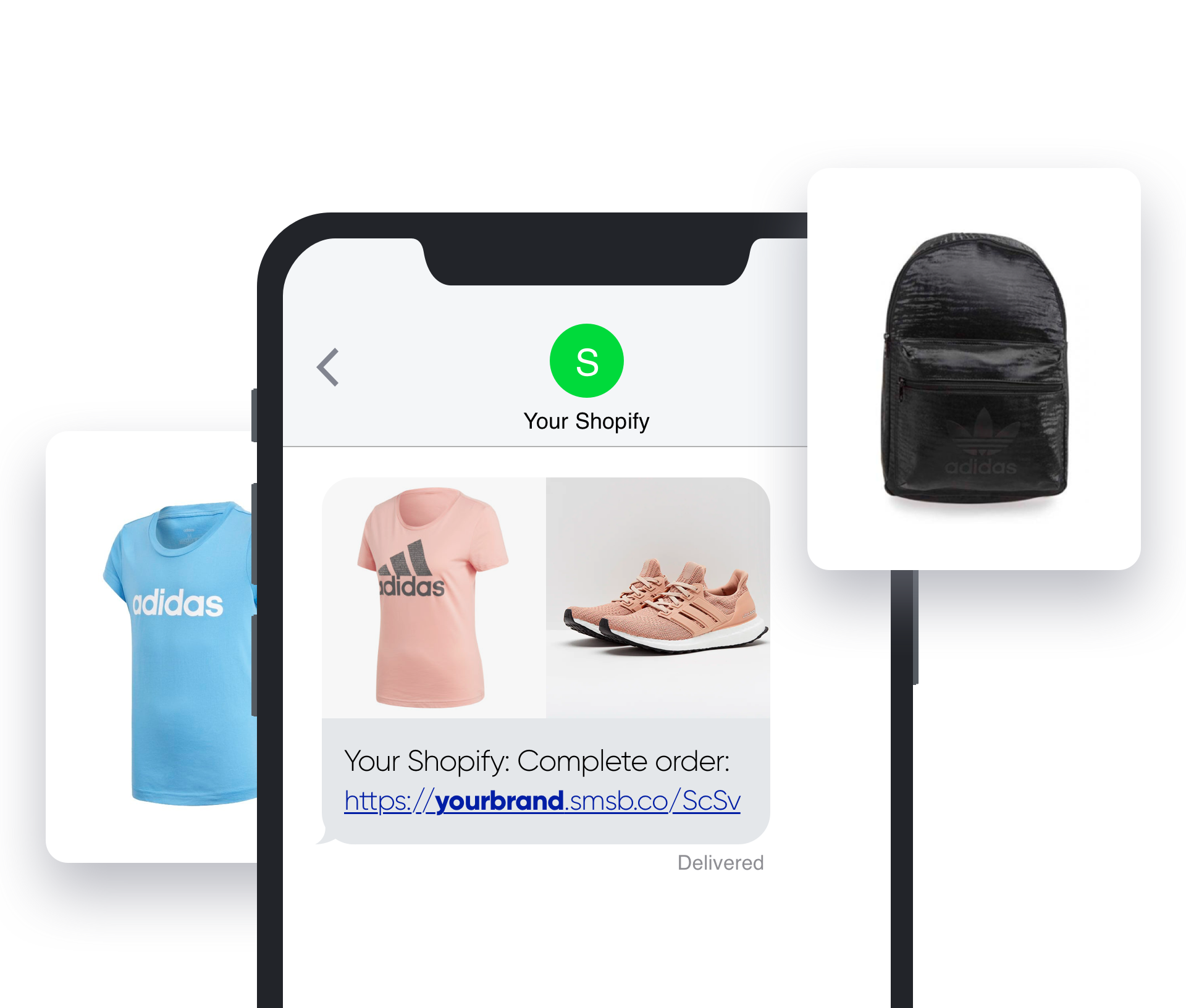 Shopify 中用於廢棄購物車恢復 SMS 自動化的 SMSBump 品牌縮短 URL