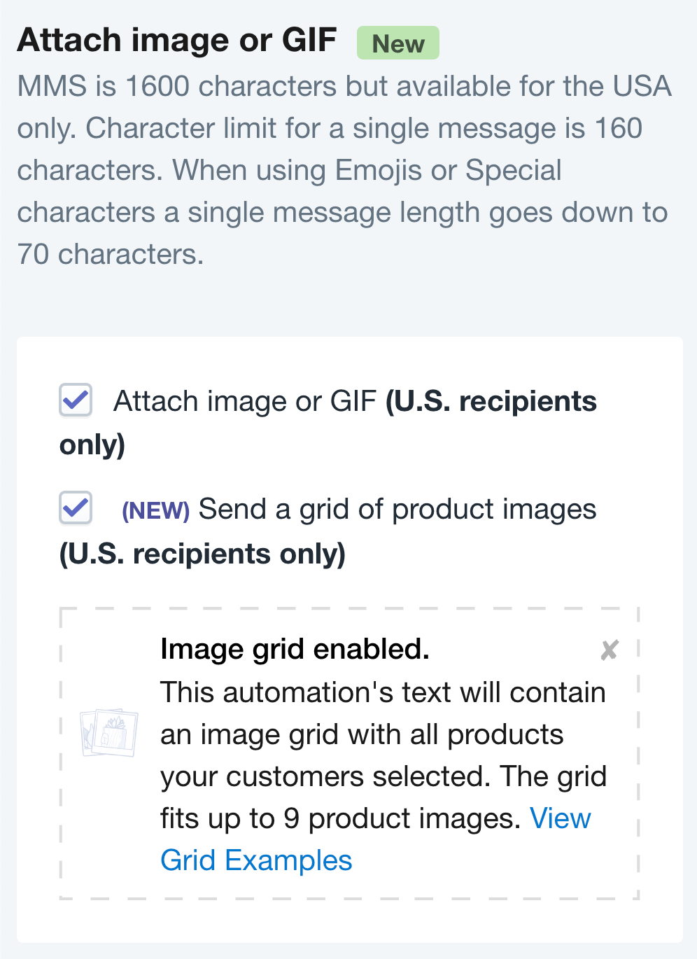 Shopify 中的 SMSBump 廢棄購物車彩信自動化圖像和 GIF