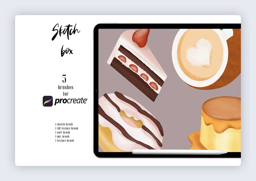 Procreate用の5つの無料スケッチブラシ