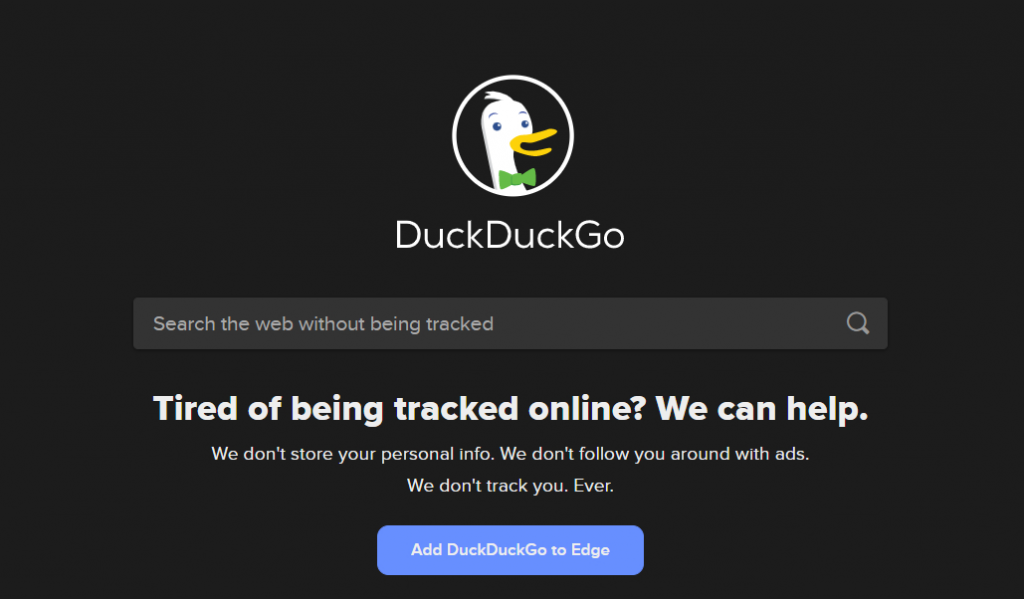 DuckDuckGo-Suchmaschine DuckDuckGo Search Engine