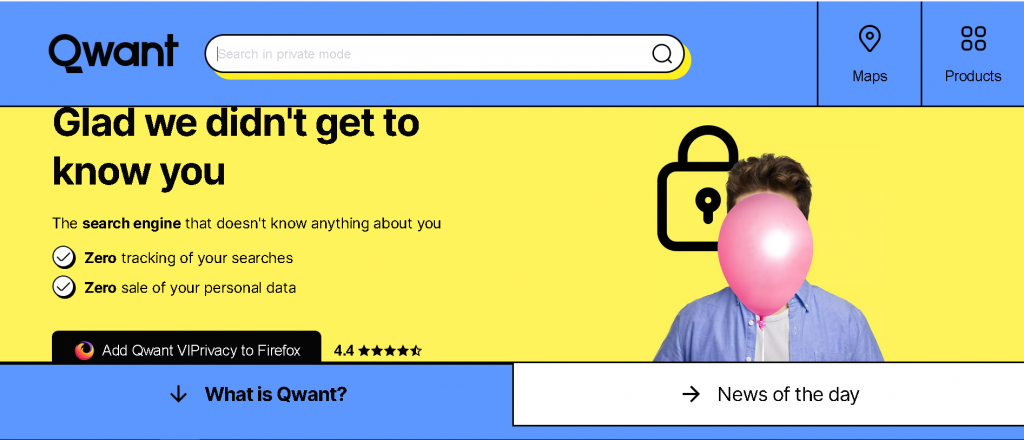 Qwant französische Suchmaschine Qwant French Search Engine