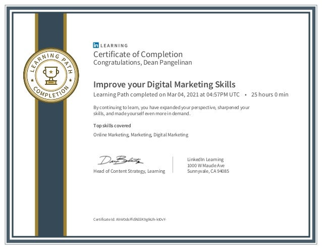 linkedin-learning-path-certificat-de-finalizare