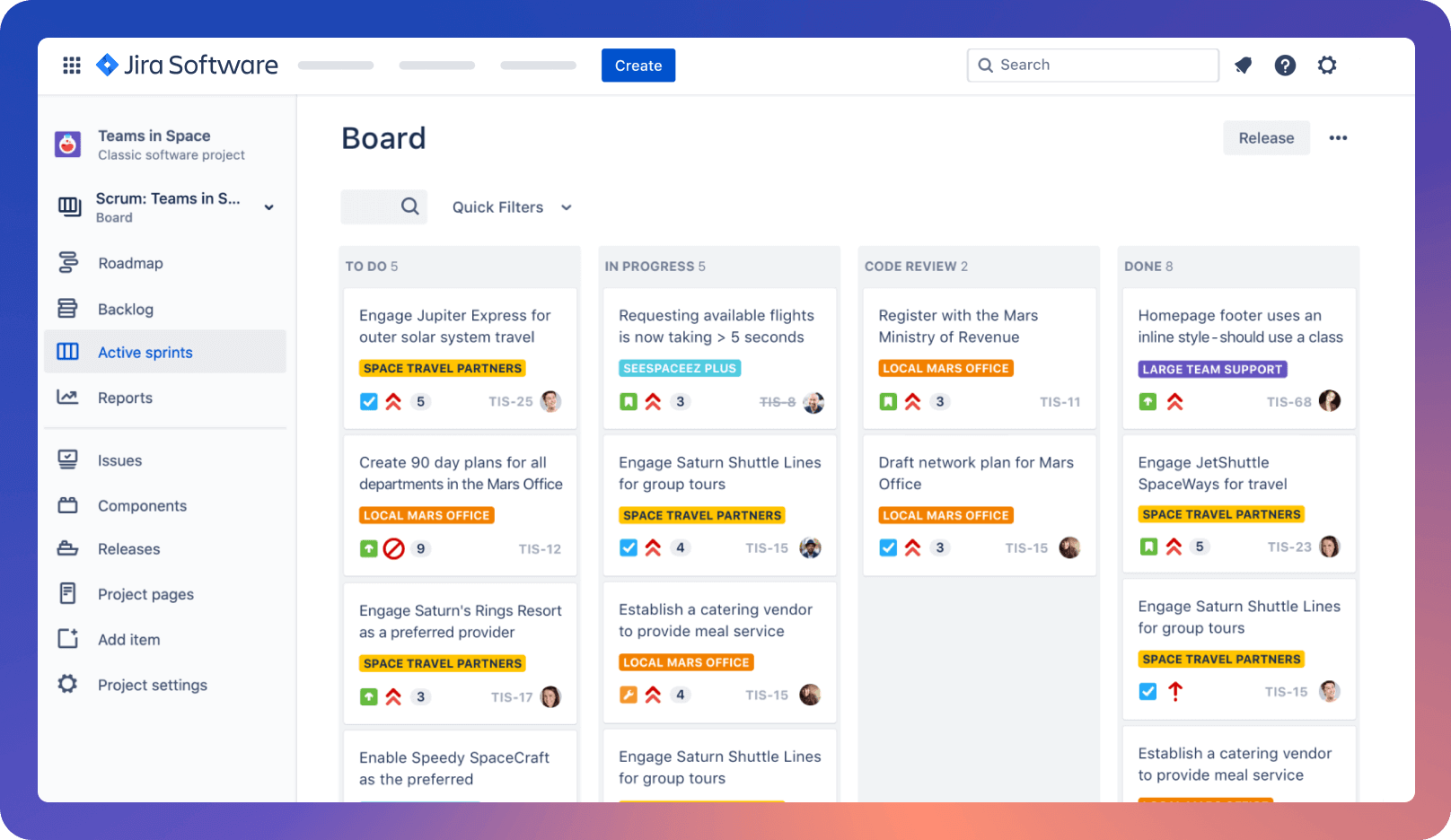 Jira 인터페이스