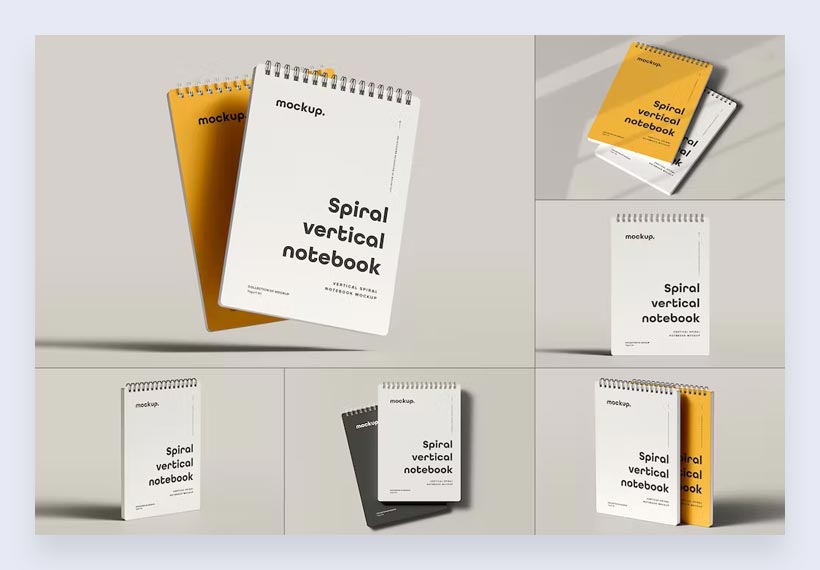 Las mejores maquetas de cuadernos de espiral